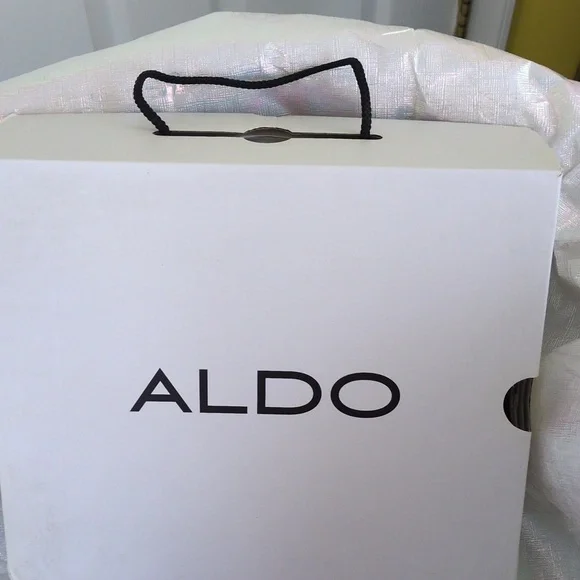 Aldo Peep Toe, Stretchy Knit Ankle Bootie Lt Pink - Picture 6 of 6